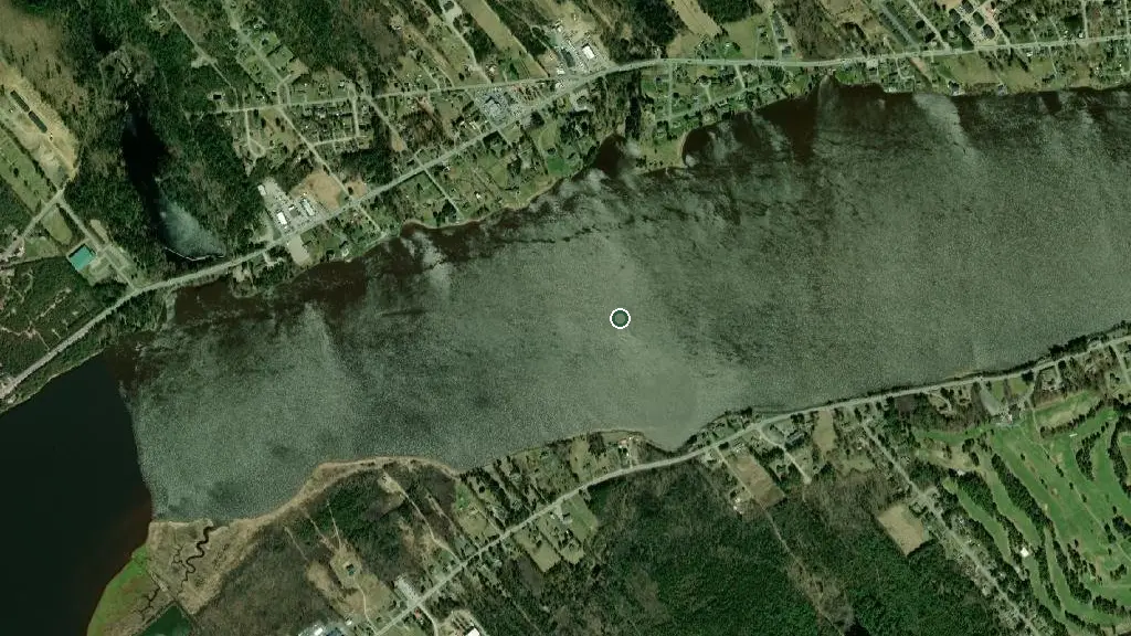 Aerial view of Sunrise Campground and surroundings
