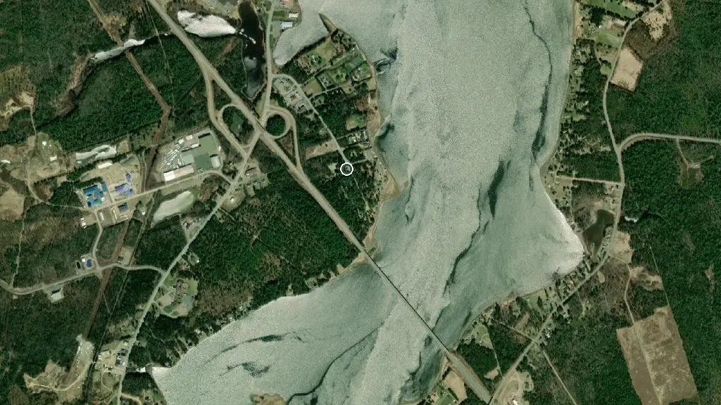 Aerial view of Jardine Municipal Park and surroundings