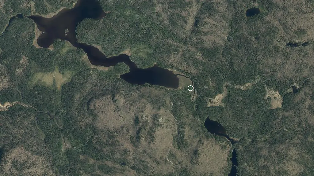 Aerial view of Le Patineur and surroundings