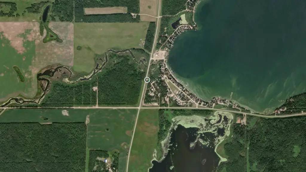 Aerial view of Turtle River Campground and surroundings