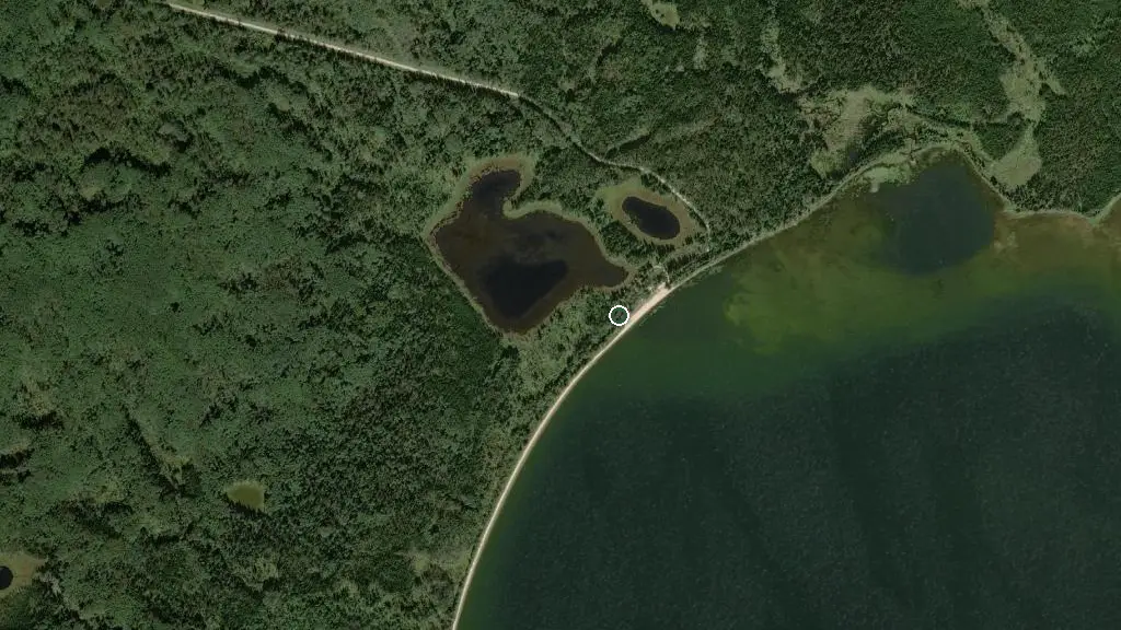 Aerial view of Namekus Lake and surroundings