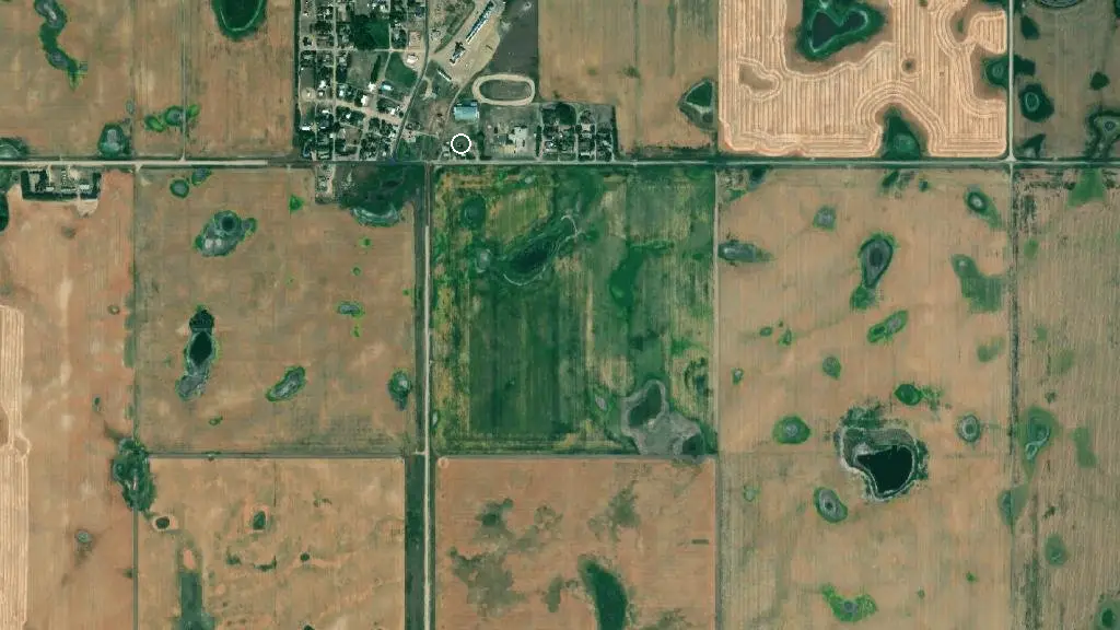 Aerial view of Village of Hazlet and surroundings