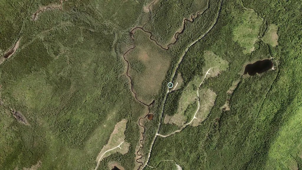 Aerial view of Zec Owen and surroundings
