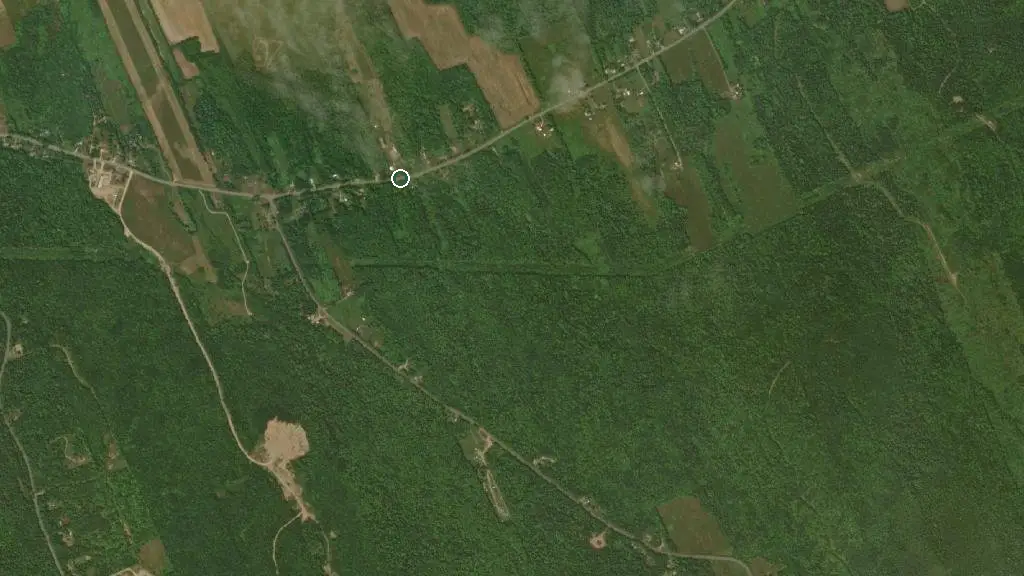 Aerial view of Hollow Brook Farm and surroundings