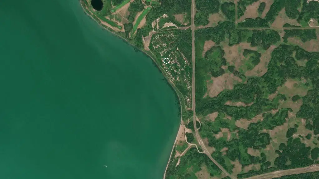 Aerial view of South Campground and surroundings