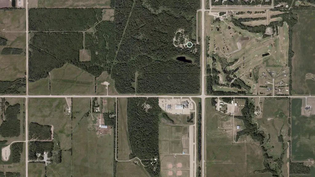 Aerial view of Pihtokwe Campground and surroundings