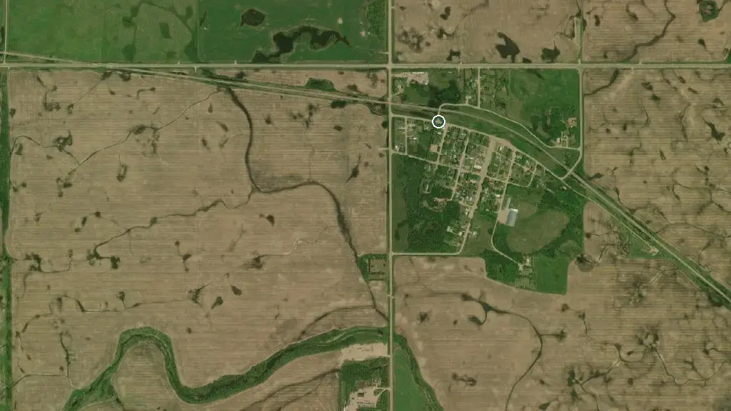 Aerial view of Welwyn Centennial Regional Park and surroundings