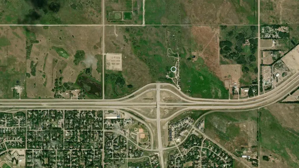 Aerial view of Dyer Straights Campground and Cabins and surroundings
