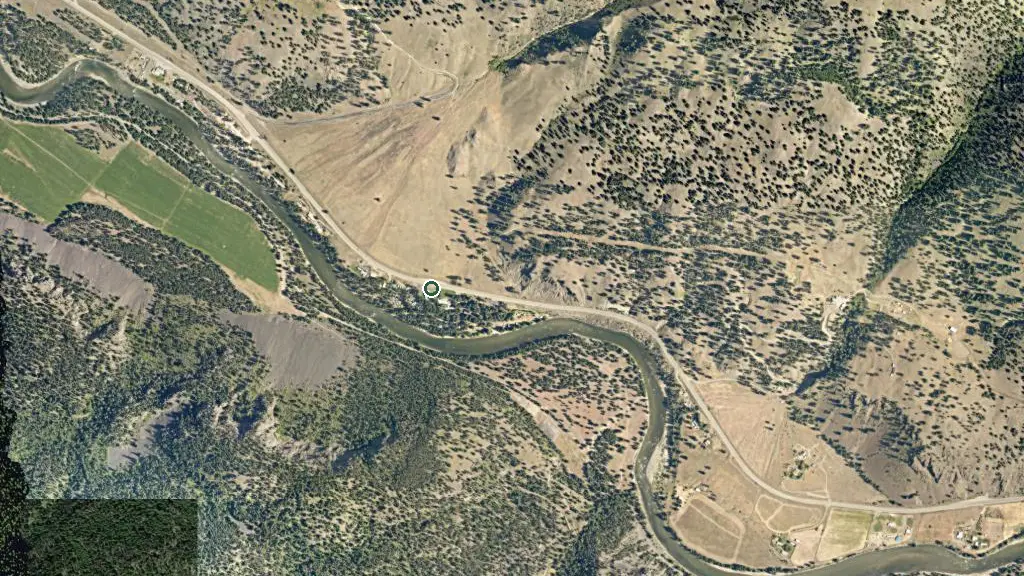 Aerial view of Gold Mountain RV Park & Cabins and surroundings