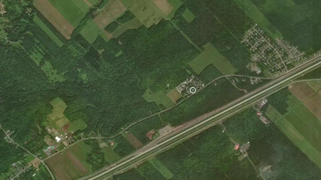 Aerial view of Camping au sous-Bois du Campeur and surroundings