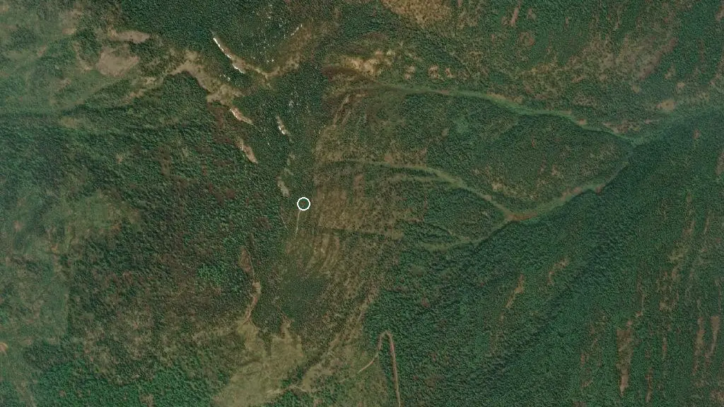 Aerial view of Skookumchuck Lookout and surroundings