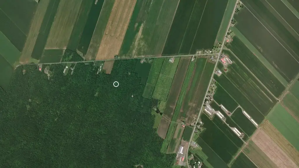 Aerial view of Hebert and surroundings