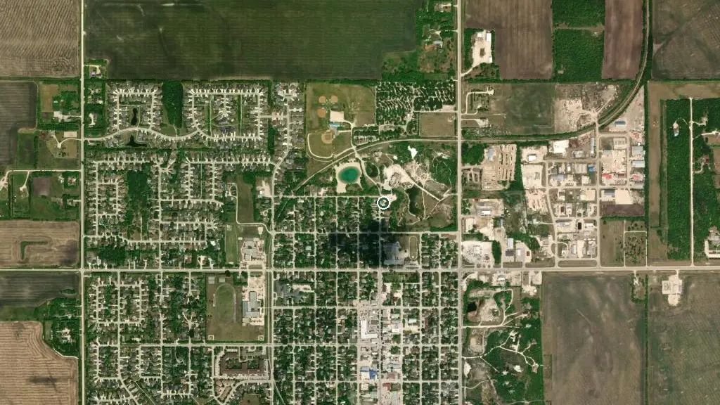 Aerial view of Stonewall Quarry Park and surroundings