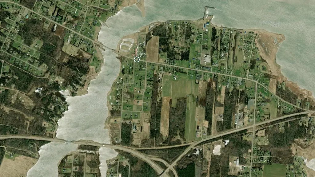Aerial view of Ocean View Park and surroundings
