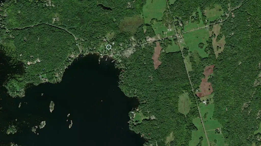 Aerial view of CampHillbilly Estates and surroundings