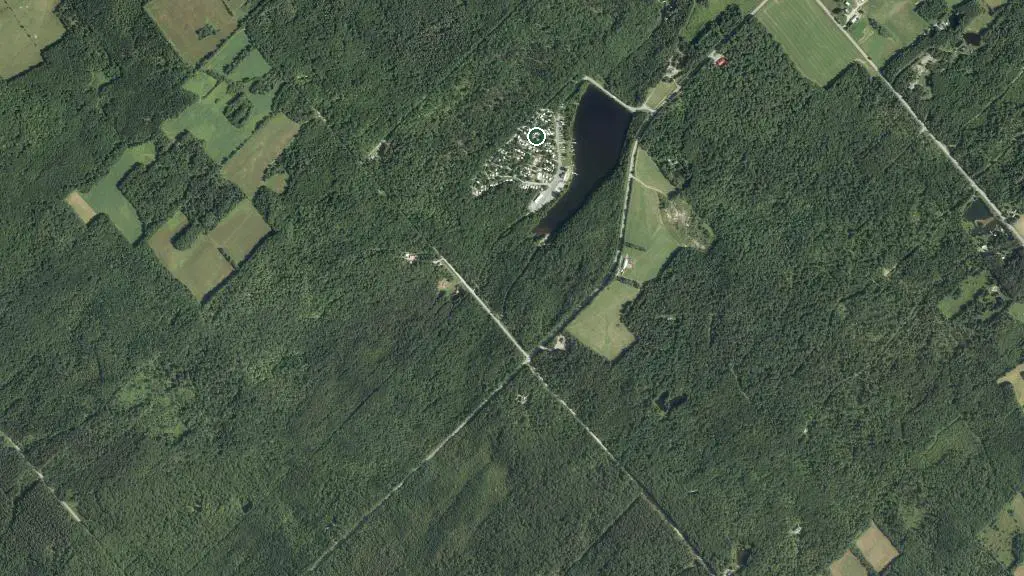 Aerial view of Club Chasse et Pêche de Sainte-Marie à Frampton and surroundings
