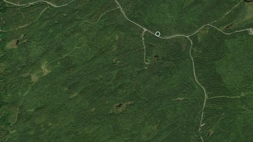 Aerial view of Camping rustique 12 and surroundings