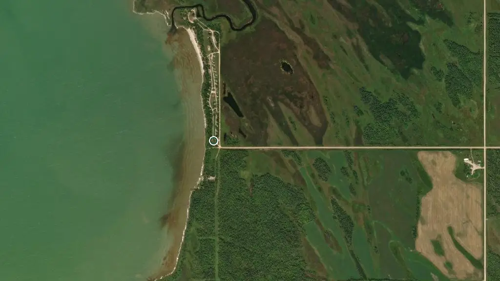Aerial view of Watchorn Campground and surroundings