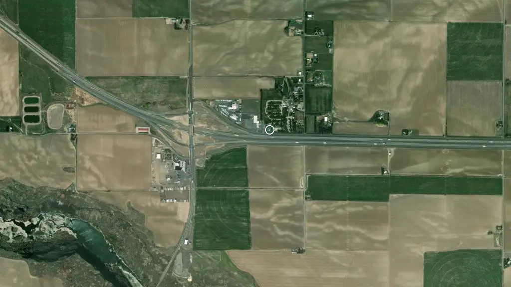 Aerial view of Anderson Camp and surroundings