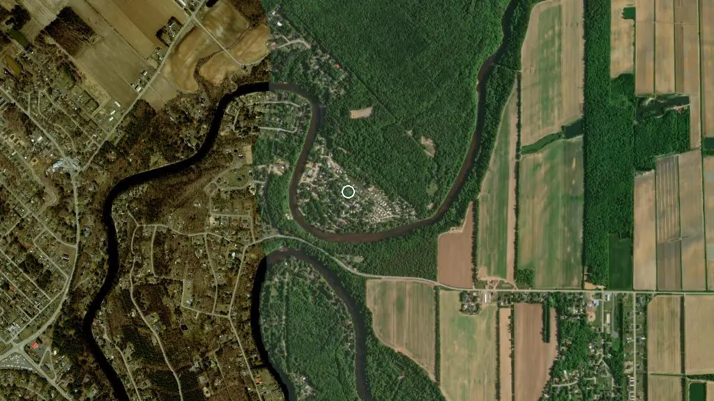 Aerial view of Camping Plage Bernard and surroundings