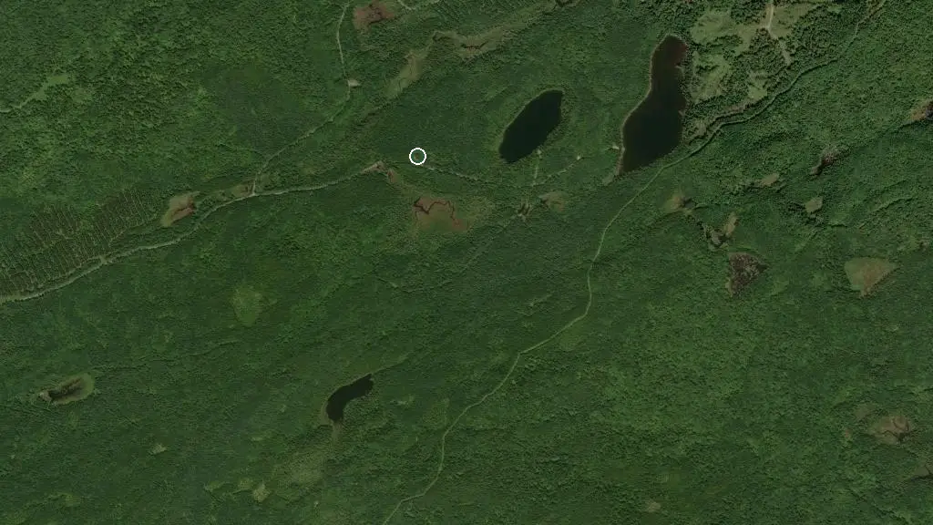 Aerial view of Camping rustique 18 and surroundings