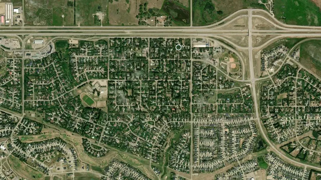 Aerial view of Dyer Straits Campground & Cabins and surroundings