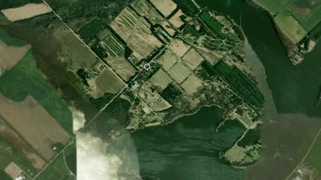 Aerial view of Guelph Lake Cons Area and surroundings