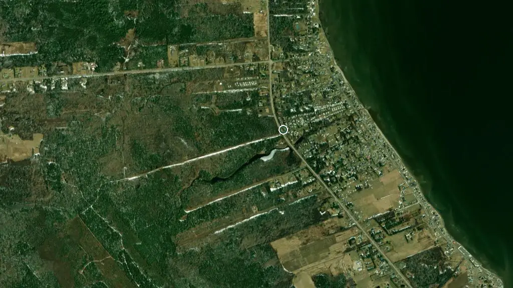Aerial view of KOK Campground and surroundings