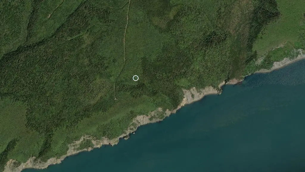 Aerial view of Arch Gulch Cabin and surroundings
