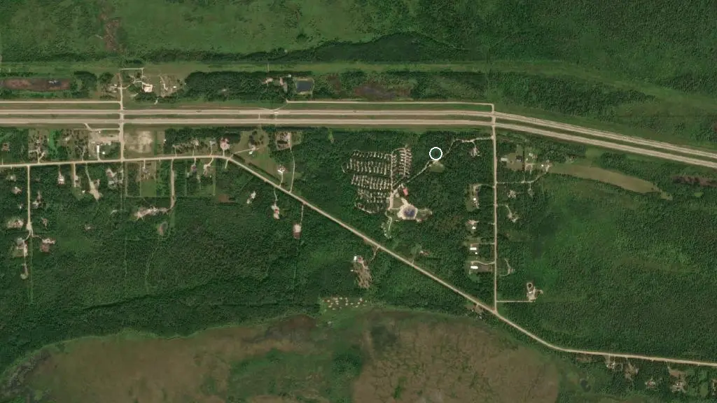 Aerial view of Cripple Creek Campground and surroundings