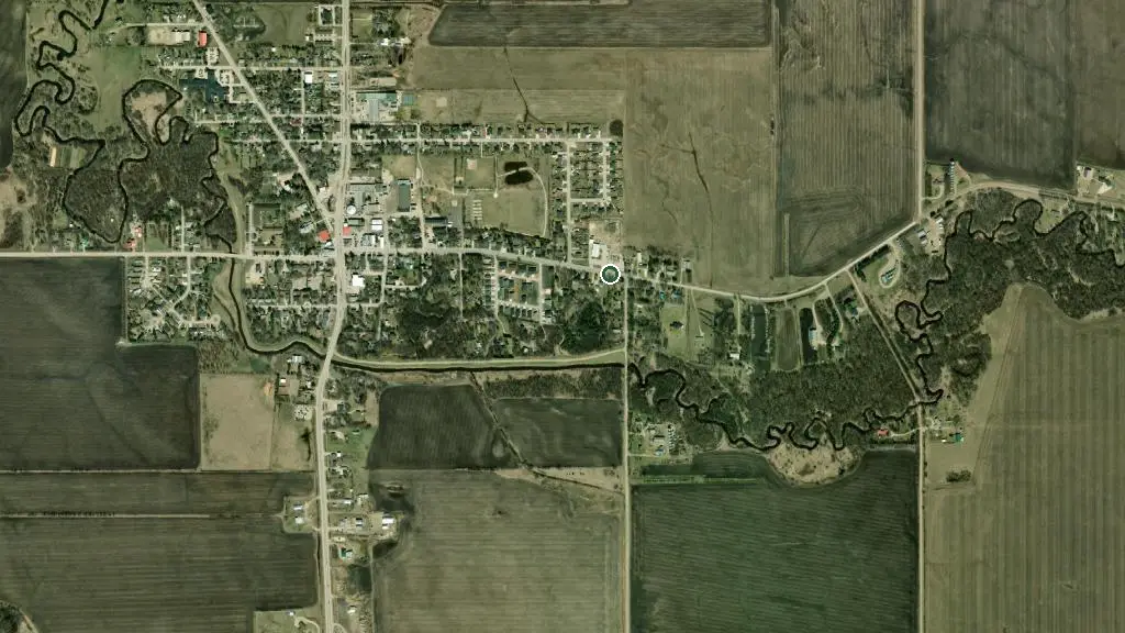 Aerial view of St-Pierre-Joys RV Campground and surroundings