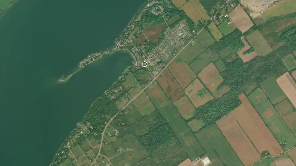 Aerial view of Cherry Beach Resort and surroundings