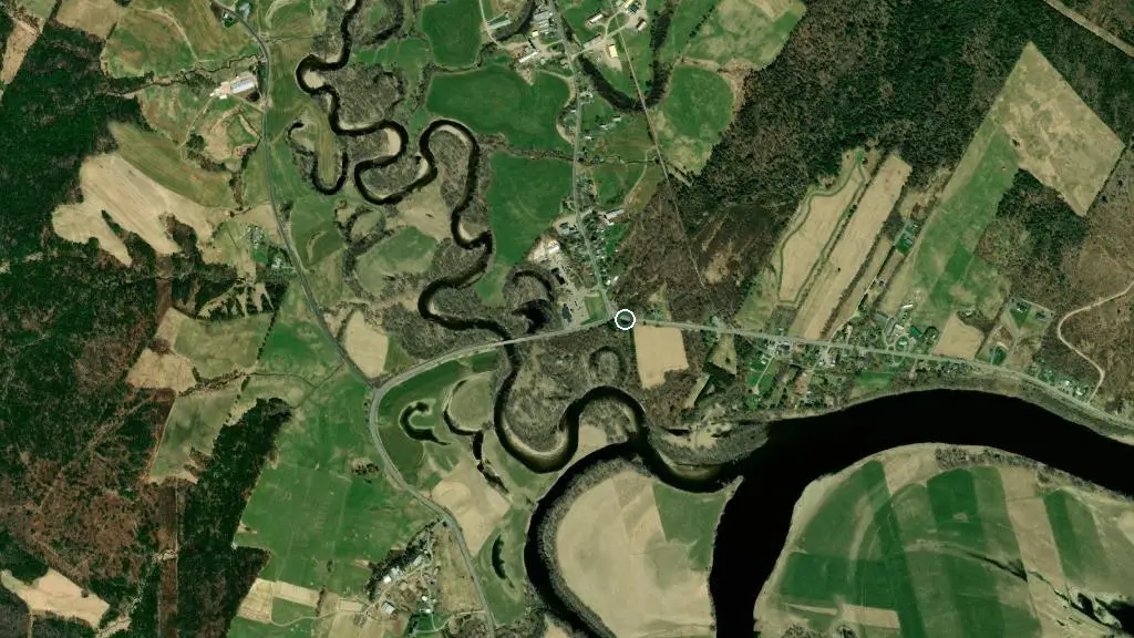 Aerial view of Robert Baird Memorial Campground and surroundings