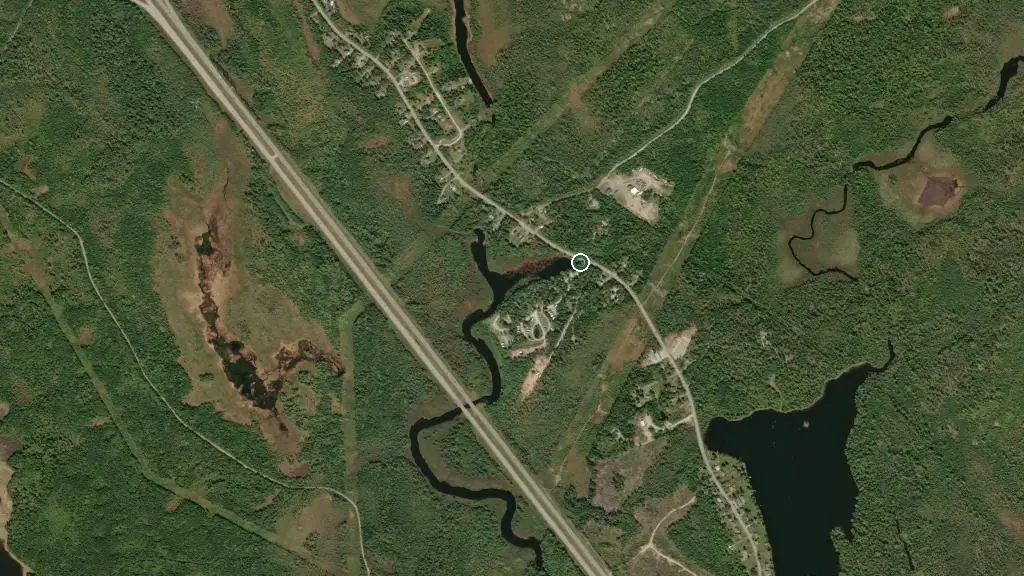 Aerial view of Halifax West KOA and surroundings