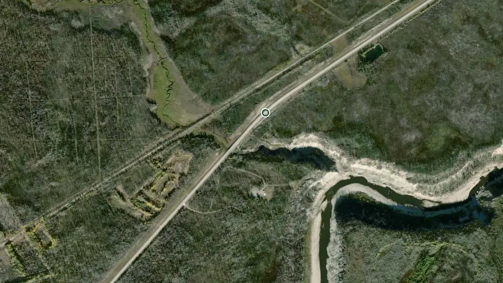 Aerial view of Twin Falls Gorge Territorial Park and surroundings