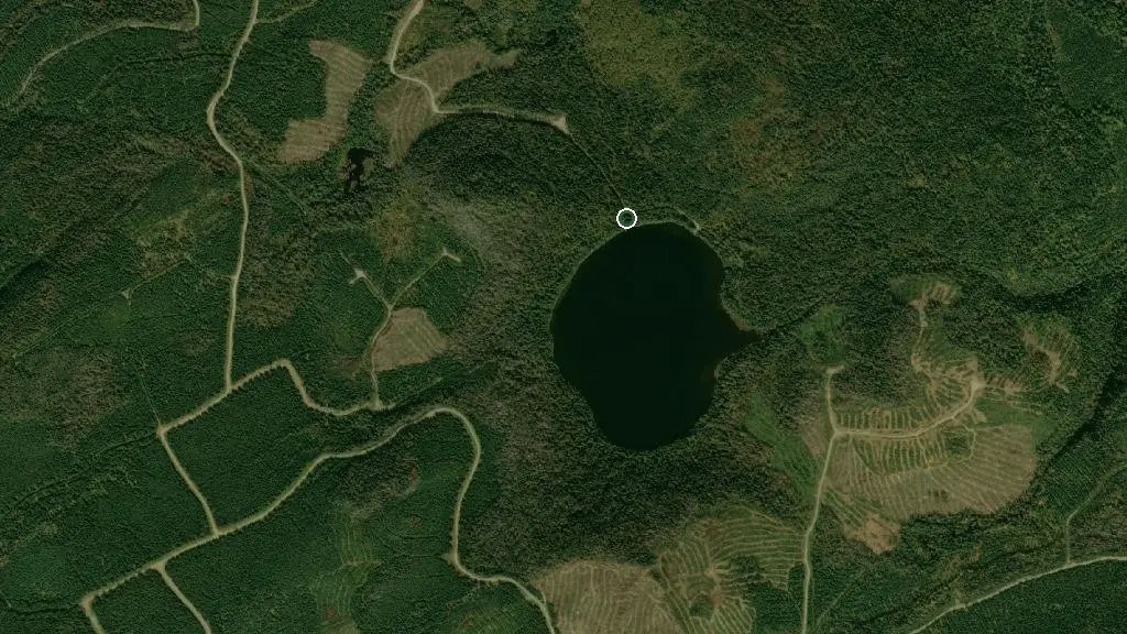 Aerial view of Camp Mius and surroundings