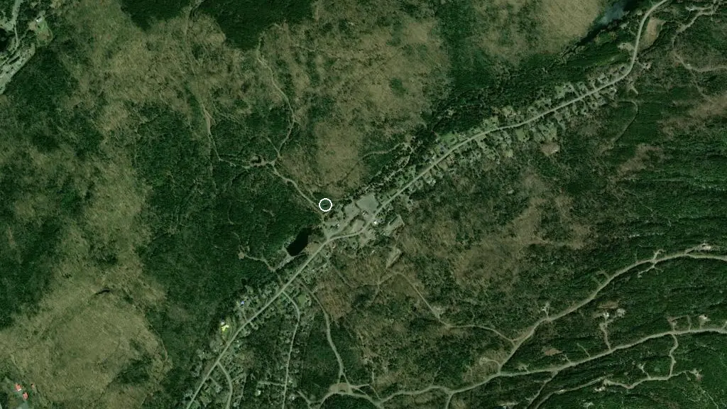 Aerial view of Refuge Logan and surroundings