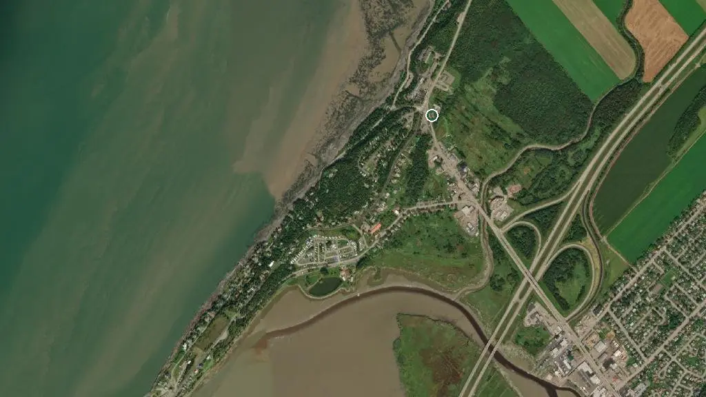 Aerial view of Camping Municipal de la Pointe and surroundings