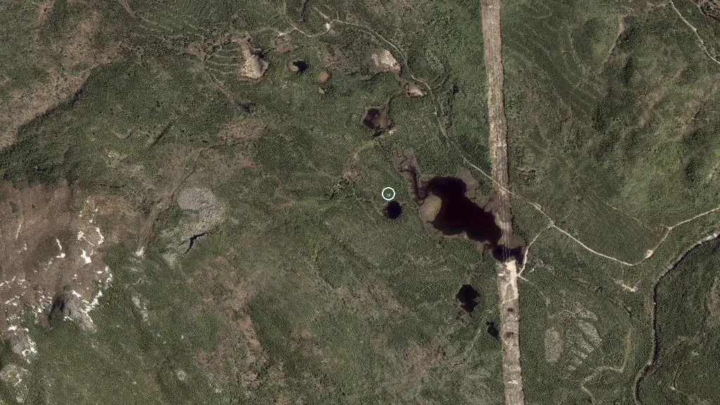 Aerial view of Boudreault and surroundings
