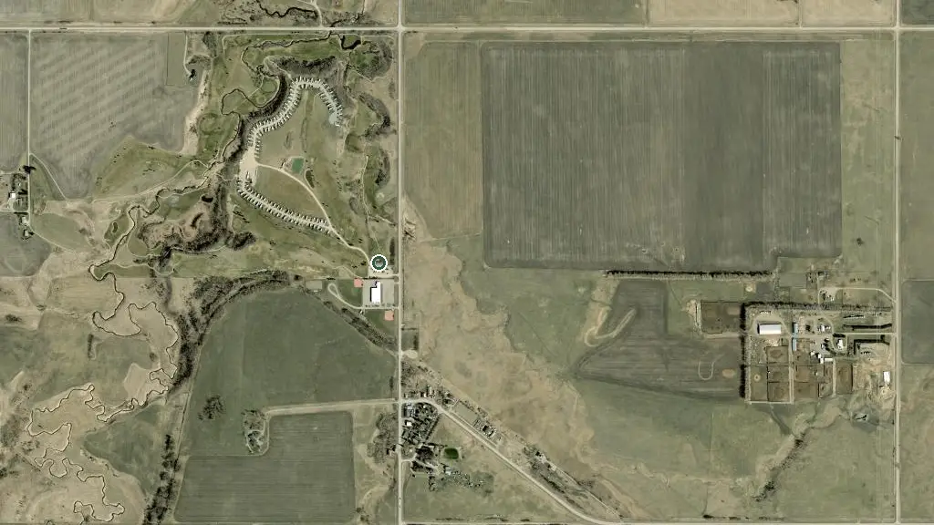 Aerial view of Beaver Dam Golf & RV Resort and surroundings