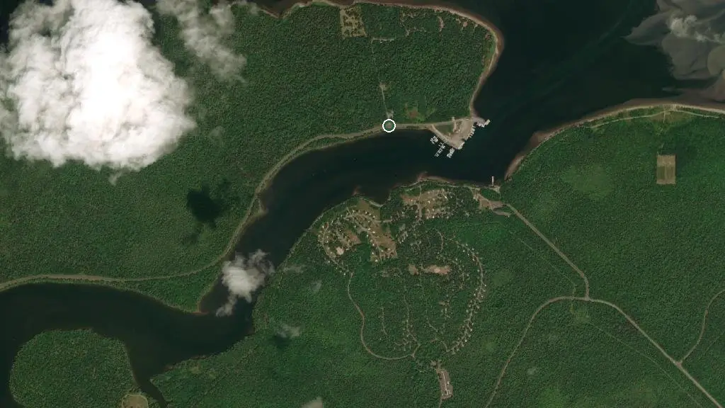 Aerial view of Kouchibouguac - Côte-à-Fabien and surroundings