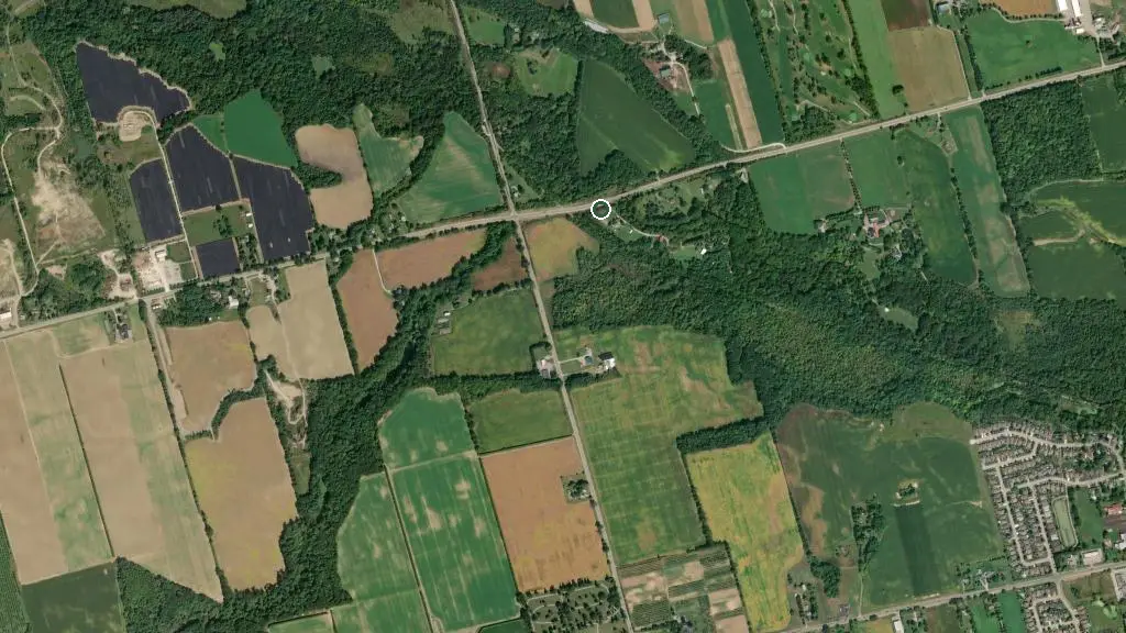 Aerial view of Homegrown Hideaway and surroundings