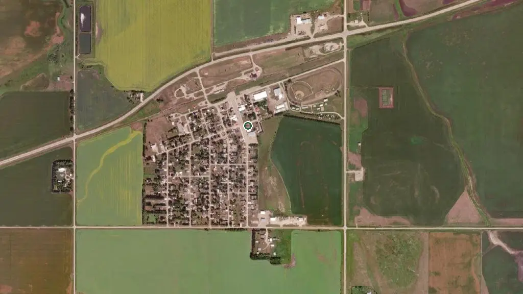 Aerial view of Holland Agricultural Grounds and surroundings
