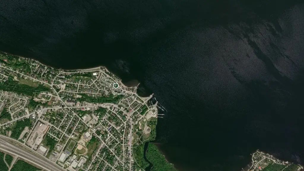Aerial view of Camping Témilac and surroundings